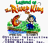 Legend of the River King title screen for GameBoy Color